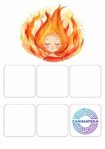 Распечатать шаблоны игры «Четыре стихии»