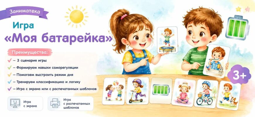 Игра «Моя батарейка»: учим ребёнка понимать себя
